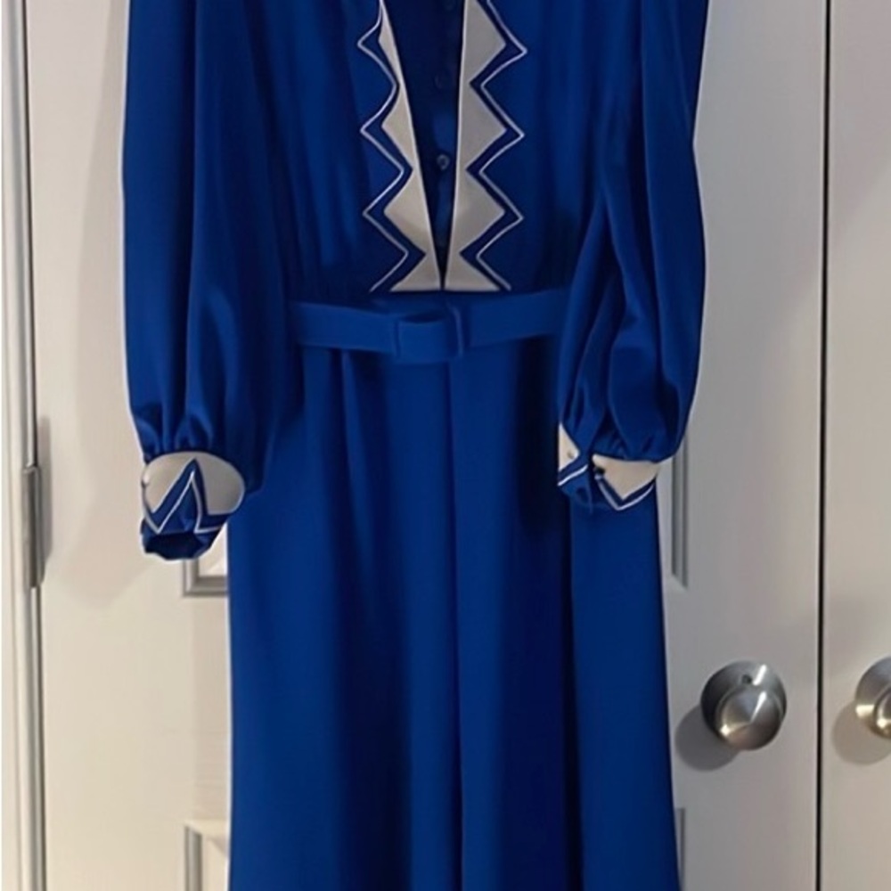 Vintage Blue and White Women's Dress